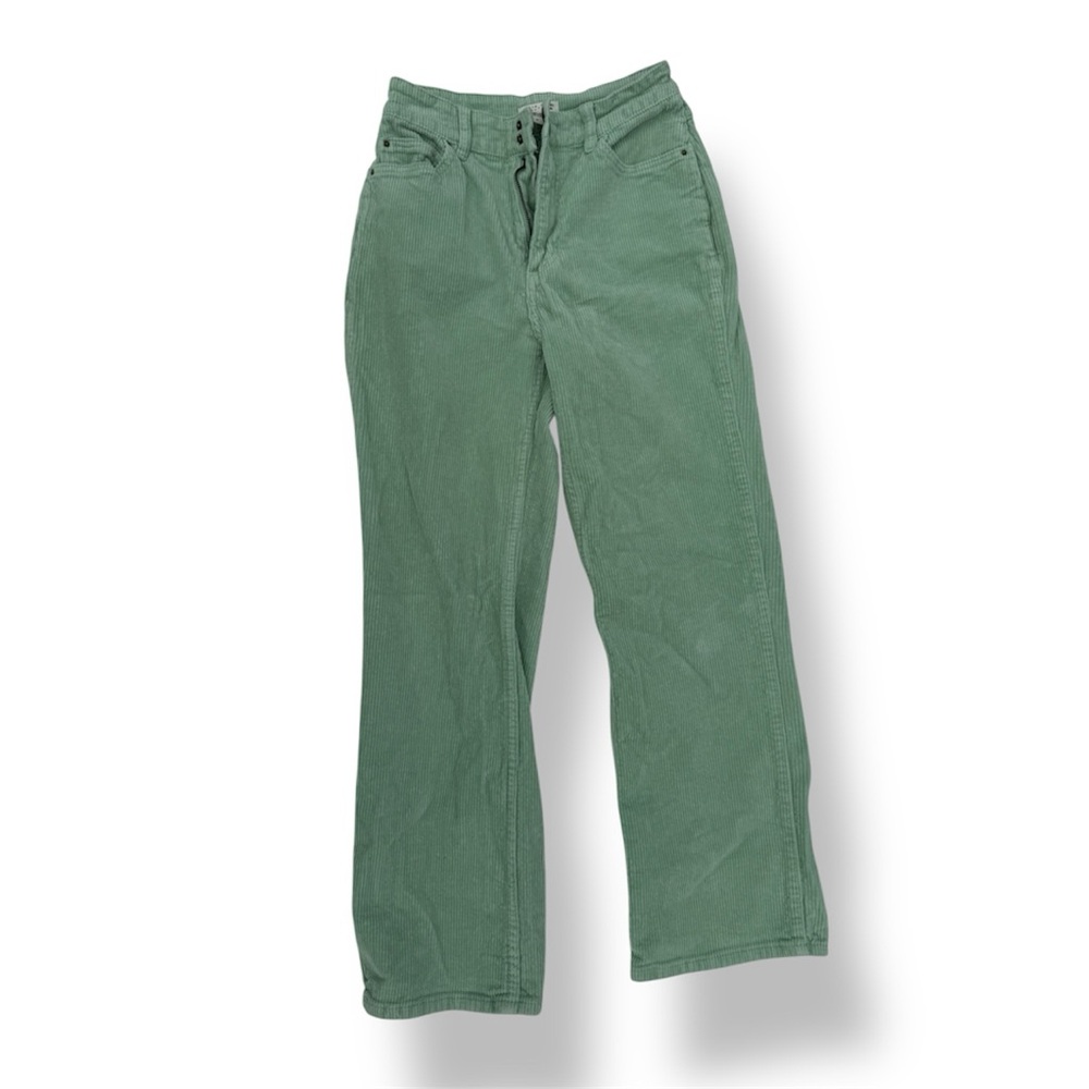 Stylish Green Corduroy Pants